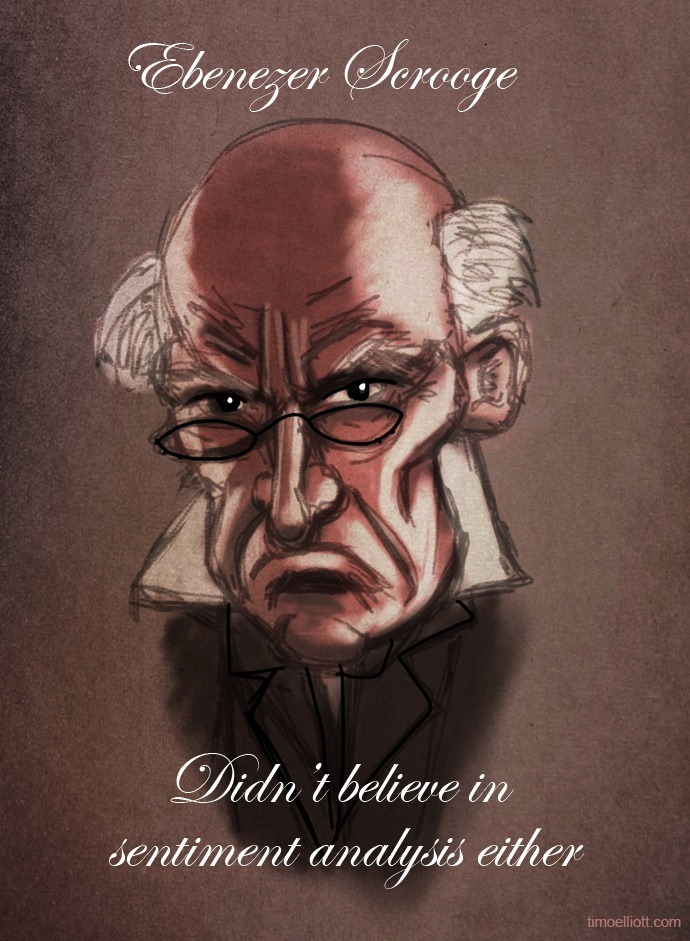 scrooge didn't believe in sentiment analysis