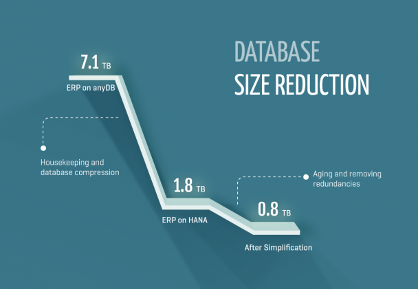 database size reduction of simple finance