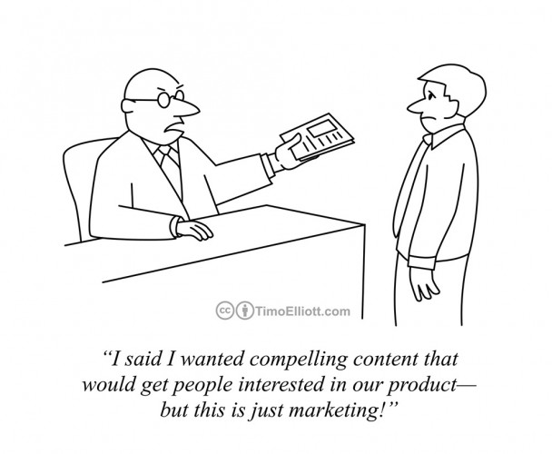I Want Content Not Just Marketing