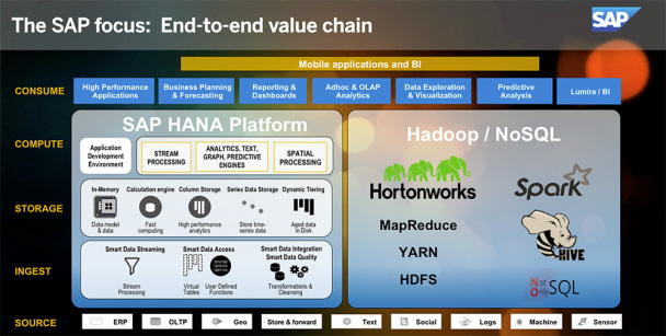 sap hadoop end to end value chain