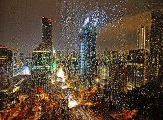 Rainy Singapore Night