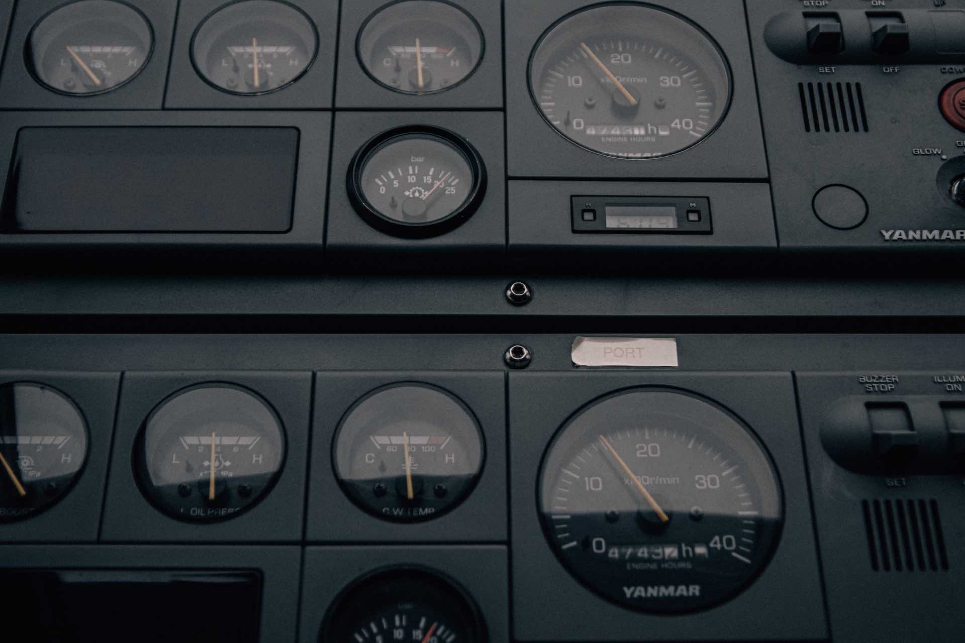 Dashboard with dials