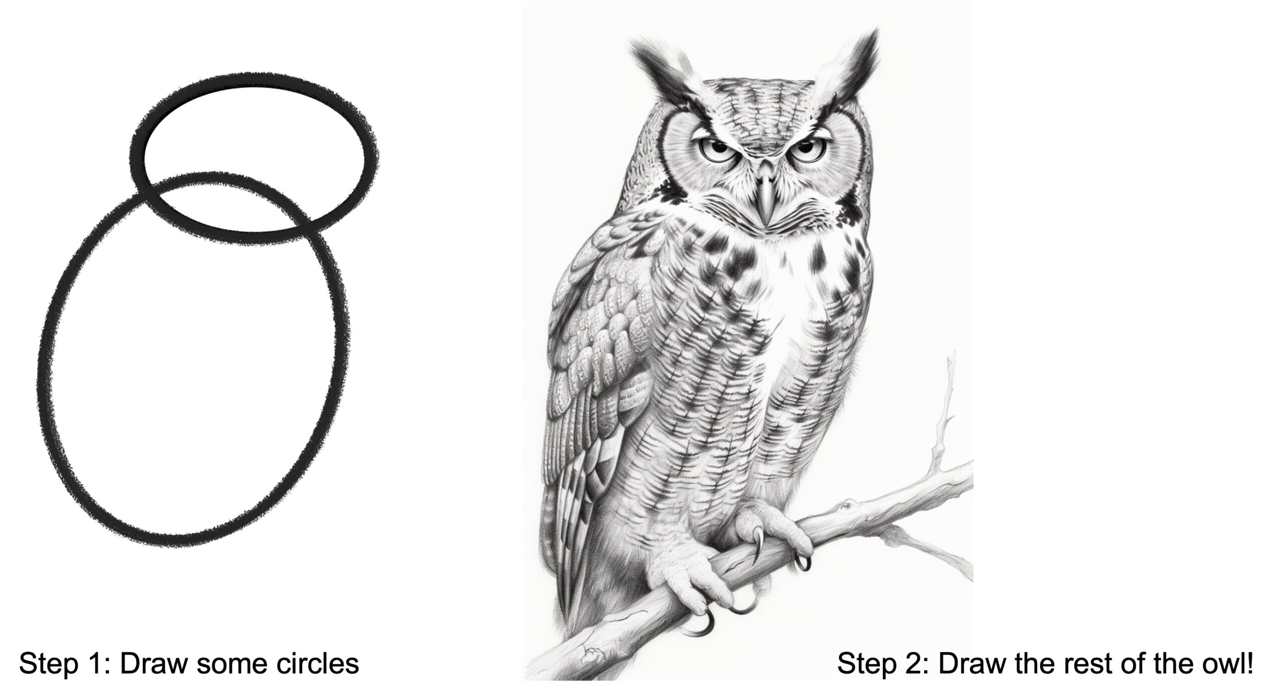 How to Draw An Owl - HelloArtsy